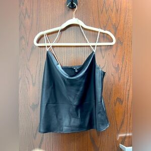 Sexy silk and rhinestone top